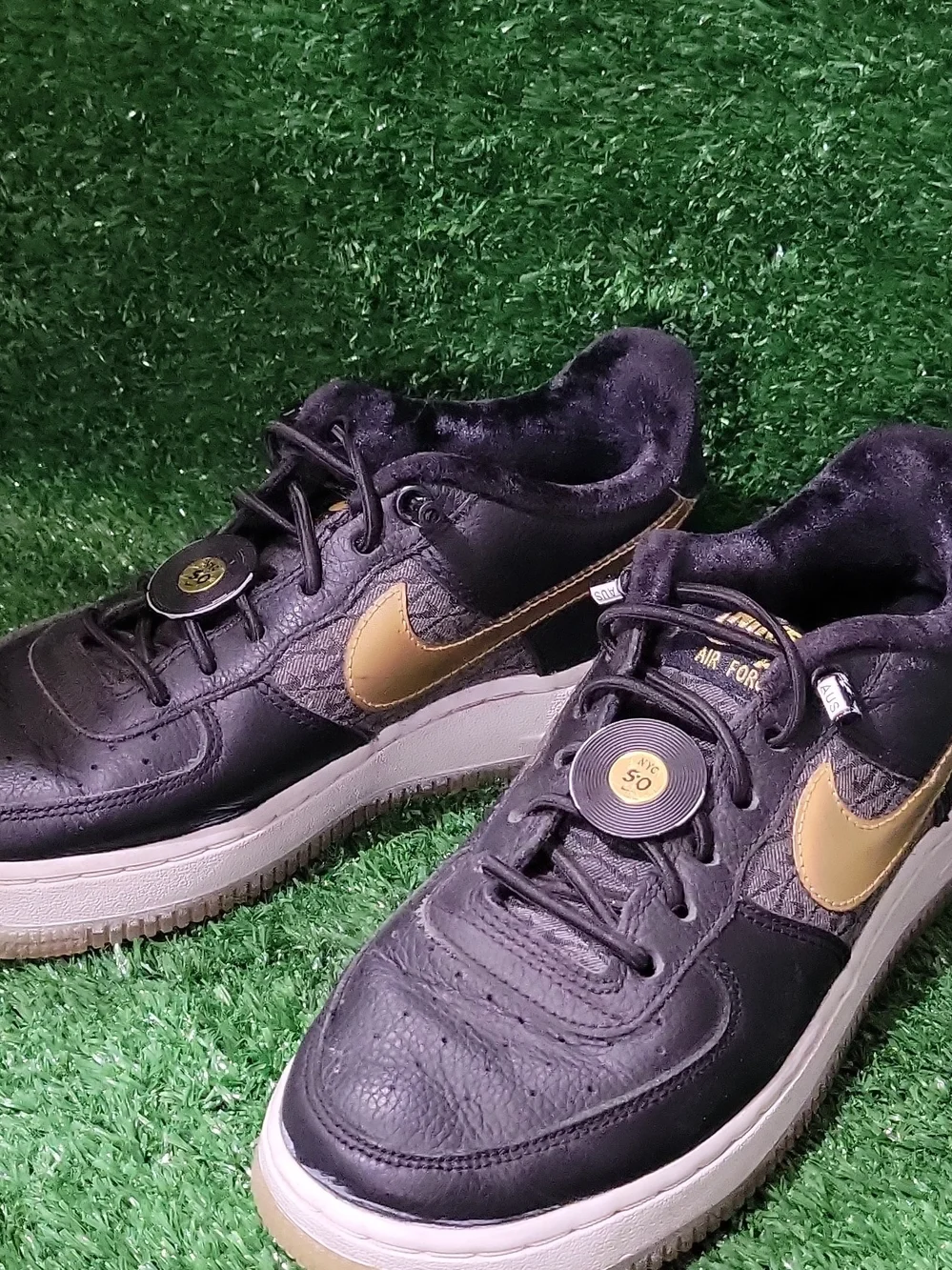 Nike Air Force 1 Low Men's Sneakers - Black/Gold